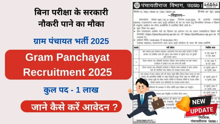 Gram Panchayat Recruitment 2025