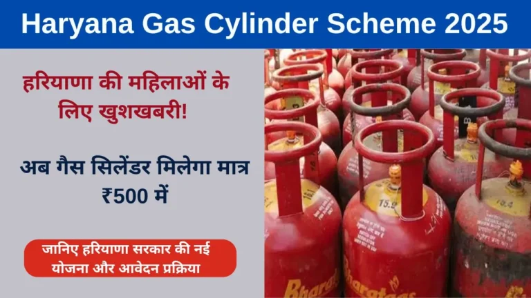 Haryana Gas Cylinder Scheme 2025