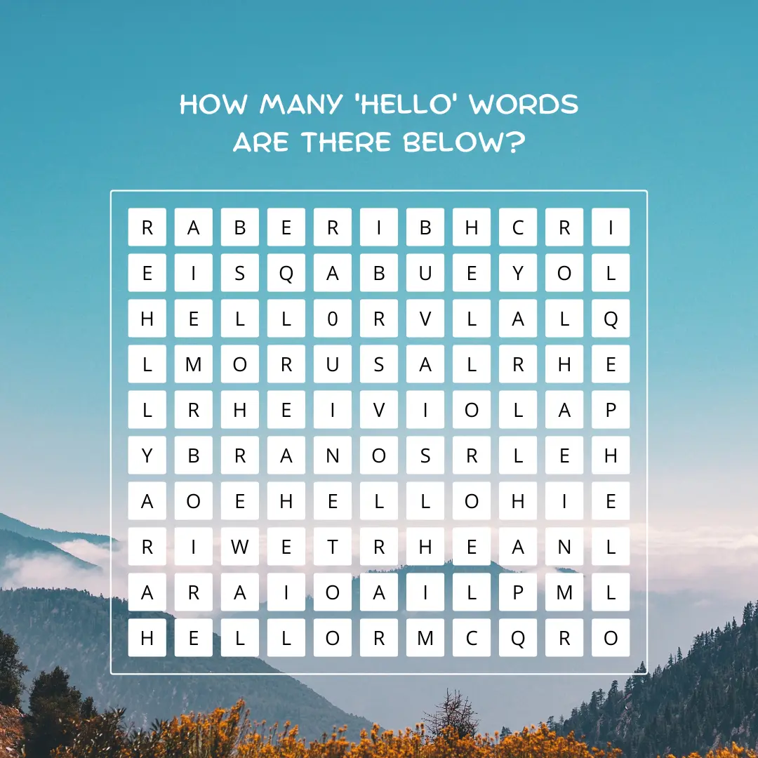 find hidden word
